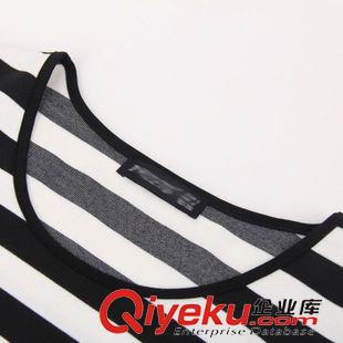7.10號新款 歐洲站 新款大碼女裝條紋t恤長袖修身純棉打底衫韓版上衣
