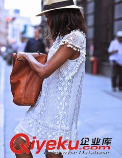 8月8號新款 速賣通爆款歐美蕾絲球球寬松連衣裙-帶內襯歐版