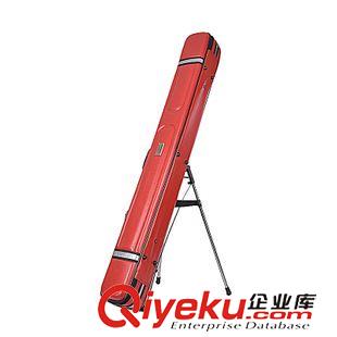 魚竿包 廠家直銷 gdU皮魚竿包 1.3米鑲嵌支架 硬殼釣魚包 新品tj原始圖片2