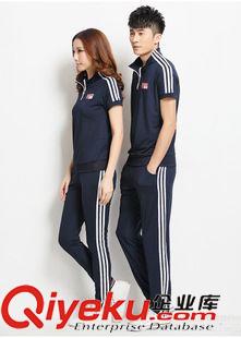 針織套裝 工廠貨源2015夏季新款男女短袖T恤休閑運(yùn)動(dòng)套裝 寬松大碼一件代發(fā)原始圖片3