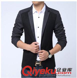 西 裝 2014秋季韓版潮流長款時(shí)尚風(fēng)衣男 腰帶西裝純色爆款批發(fā)代理代發(fā)