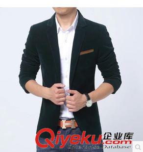 西 裝 廠家直銷主推爆款時尚燈芯絨潮流韓版西裝男 批發(fā)代理代發(fā)原始圖片3
