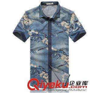 3.30新款 大貨 潮男必備經典時尚休閑植物花卉短袖花襯衫襯衣 廠家直銷