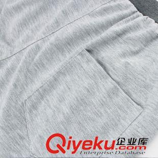 薄款運(yùn)動長褲 夏薄款單層純棉衛(wèi)褲 男修身小腳褲縮口 休閑韓版運(yùn)動長褲一件代發(fā)原始圖片2