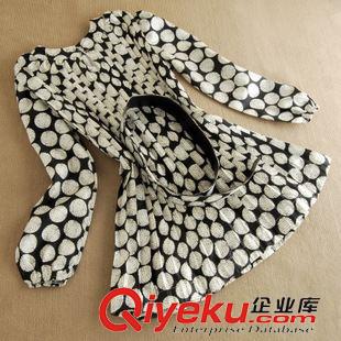 2015年3月20日 女裝代理春季新款時尚收腰百褶韓版潮流修身圓點(diǎn)雪紡打底裙原始圖片2