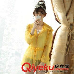 風衣 女裝代理夏裝新品長袖透明開衫超薄透氣防曬服防紫外線韓版防曬衣原始圖片2