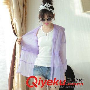 風衣 女裝代理夏裝新品長袖透明開衫超薄透氣防曬服防紫外線韓版防曬衣原始圖片3