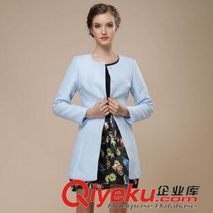 風(fēng)衣 女裝代理春裝新款潮流韓版七分袖圓領(lǐng)百搭修身外套風(fēng)衣