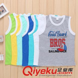 背心 2015夏季新款兒童純棉背心T恤套頭批發 一件代發原始圖片3