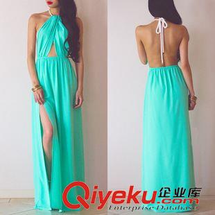 6月2期 4536歐美速賣通熱賣吊帶抹胸露臍連衣裙2015夏季夜店女裝性感