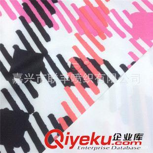 塔絲隆 沖鋒衣面料 320D滌綸塔絲隆粉色格子印花  透氣透濕防風(fēng)防雨原始圖片2