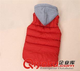 羽絨服 棉服 歐美 連帽童馬甲 羽絨棉童背心 外套 無袖棉服 外貿(mào)童裝 15秋冬新原始圖片2