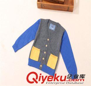 秋款 童開衫 外貿(mào)童裝批發(fā) 韓版兒童連帽針織外套 夾克 卡通圖案童T 15秋新款