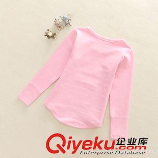 秋款 童打底衫 T恤 外貿(mào)韓版童裝批發(fā) 15秋款 女童鴨子卡通長袖T恤 打底衫 衛(wèi)衣原始圖片2