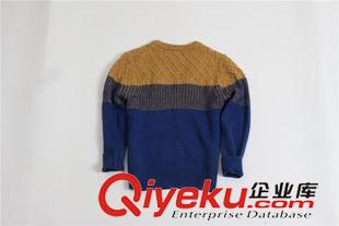 童毛衣 外貿(mào)童裝批發(fā) 韓版原單兒童針織衫 童毛衫 拼色套頭衫秋冬新款原始圖片3