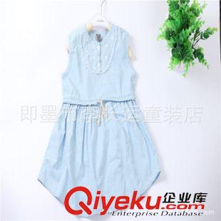 連衣裙  半身裙  短裙 吊帶裙 2015夏 外貿原單童裝批發 女童純棉半身連衣裙 巴拉拉拼接童裙