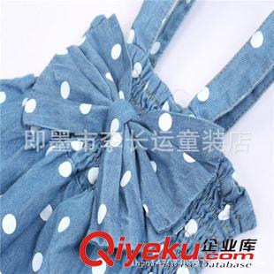 連衣裙  半身裙  短裙 吊帶裙 2015夏 歐美外貿(mào)連衣裙  韓版女童牛仔背心裙  童裝批發(fā) 廠家直銷(xiāo)原始圖片2