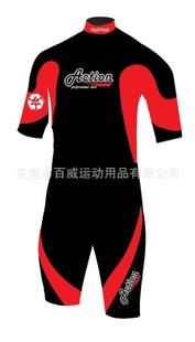 沖浪衣/潛水衣 (新款上市)供應(yīng)成人細押紋款短袖短褲沖浪衣/潛水衣/沖浪服