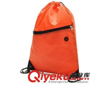 現貨一件代發區 雙層抽繩背袋運動旅行拉鏈束口袋旅游雙肩收納袋一件代發