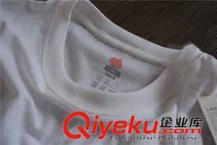 家居服 男士純棉白色圓領(lǐng)休閑短袖T桶狀短袖T貼身打底外穿原始圖片3