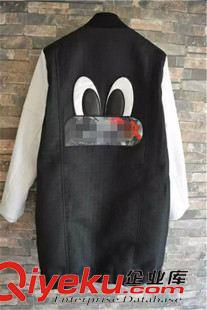 9月新品7 外貿(mào)原單女裝BIG黃鴨家女士pu拼接棒球服運(yùn)動休閑外套上衣批發(fā)原始圖片2
