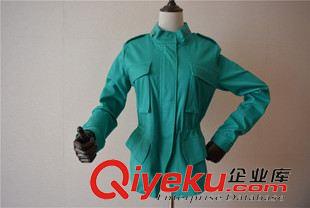 8月新品4 外貿韓單小款風衣外套抽繩設計修身顯瘦原始圖片2