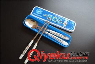 8月新品4 外貿原單KITTY貓和叮當貓卡通兒童餐具原始圖片2