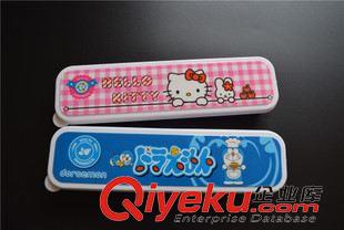 8月新品4 外貿原單KITTY貓和叮當貓卡通兒童餐具原始圖片3