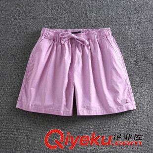 6月新品3 外貿女孩純棉松緊腰系繩舒適短褲3分短褲沙灘褲原始圖片3