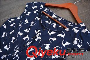 6月新品 外貿H*M歐美風春夏新款多色印染短袖百搭連衣裙原始圖片2
