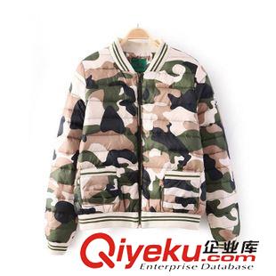 有驚喜年底清倉區(qū) $L  歐美風 2014秋冬新品時尚迷彩印花羽絨服棉衣外套批發(fā)  X7933原始圖片3