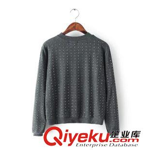 T恤/襯衫 $ZS 歐風美 全身鉚釘磨毛T恤批發 2781原始圖片3