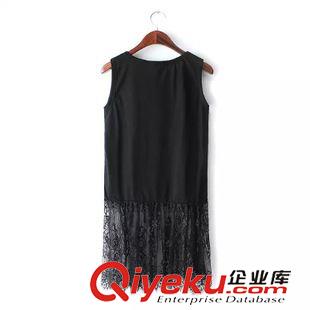 吊帶/背心 $K 歐美風 百搭下擺蕾絲拼接背心吊帶打底衫批發 X9524原始圖片3