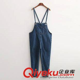 背帶褲 $ZF2 歐風(fēng)美 親子百搭背帶牛仔褲批發(fā) 2855原始圖片2