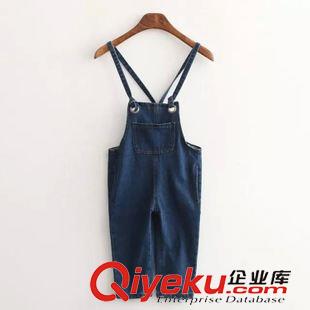 背帶褲 $ZF2 歐風(fēng)美 親子百搭背帶牛仔褲批發(fā) 2855原始圖片3