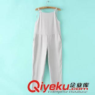 連體褲 #ZE3 歐美風 韓范吊帶條紋gd針織連體褲批發 2210