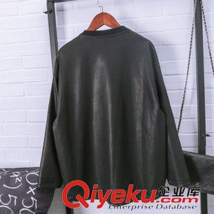 10月5號新款發(fā)布 2015秋季BF風(fēng)厚實(shí)寬松棒球皮夾克外套PU皮衣女 L520原始圖片3