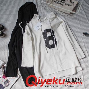 9月16號(hào)新款發(fā)布 2015秋裝特?cái)?shù)字印花套頭連帽休閑百搭衛(wèi)衣 S227原始圖片2