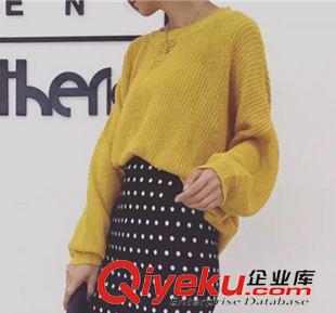 9月15號(hào)新款發(fā)布 2015秋裝新款破洞拉設(shè)計(jì)圓領(lǐng)針織毛衣女 Y783原始圖片3