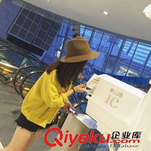 8月27號(hào)新款發(fā)布 2015秋裝新款長(zhǎng)袖外套女寬松短外套休閑開衫純色上衣 P200原始圖片2