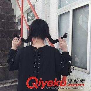 8月19號新款發(fā)布 2015秋季新款極簡港風(fēng)半身裙 西裝裙綁帶暗扣圍裙 X224