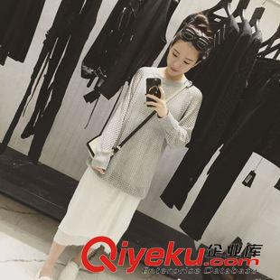 毛衣 2015秋季新款寬松毛衣套頭女 休閑顯瘦線衣純色線衫 7206