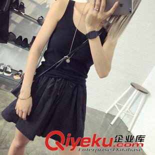休閑褲 2015夏裝新款 松緊腰抽繩棉麻闊腿寬松休閑短褲裙褲女 裙褲 L318原始圖片3