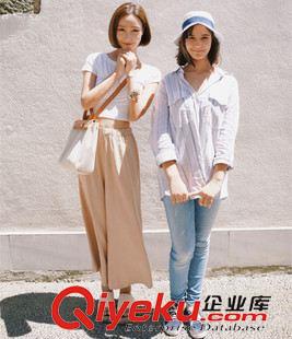 休閑褲 2015韓國 夏季新款 寬松松緊腰松緊腰 闊腿褲 7190原始圖片3