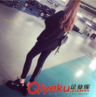 打底褲 2015秋裝新款十字架圖紋精心剪裁外穿打底褲 H101原始圖片2