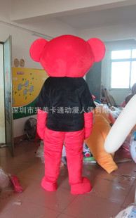熊系列 直銷ohyeah人偶紅熊卡通人偶服裝定制動漫行走玩偶表演服定制批發(fā)原始圖片3