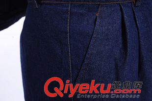 牛仔春秋裝 薄款牛仔工作服 純棉長袖牛仔工作服套裝 工作服定做 勞保服原始圖片3