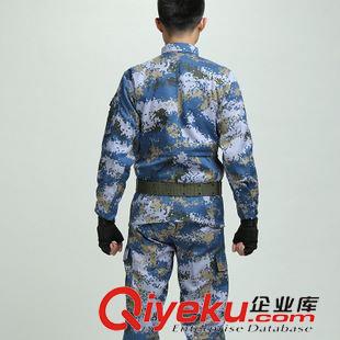 軍訓(xùn)系列 董嘉駿07zp批發(fā)海洋數(shù)碼夏季長(zhǎng)袖迷彩服 戶(hù)外 耐磨防靜電套裝原始圖片3