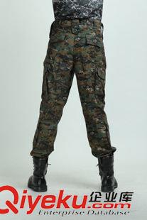 軍褲 董嘉駿 新款美軍訓(xùn)練服戶外運動 蟒紋數(shù)碼迷彩服戰(zhàn)術(shù)服教官服單褲原始圖片3