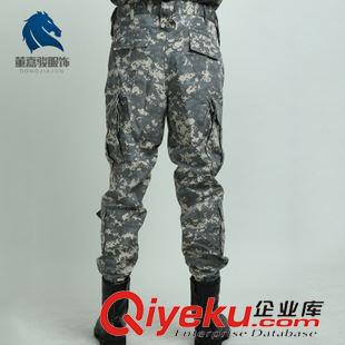 軍褲 董嘉駿 新款美軍訓練服戶外運動  蟒紋數碼迷彩服單褲